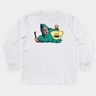 Magic lantern green monk Kids Long Sleeve T-Shirt